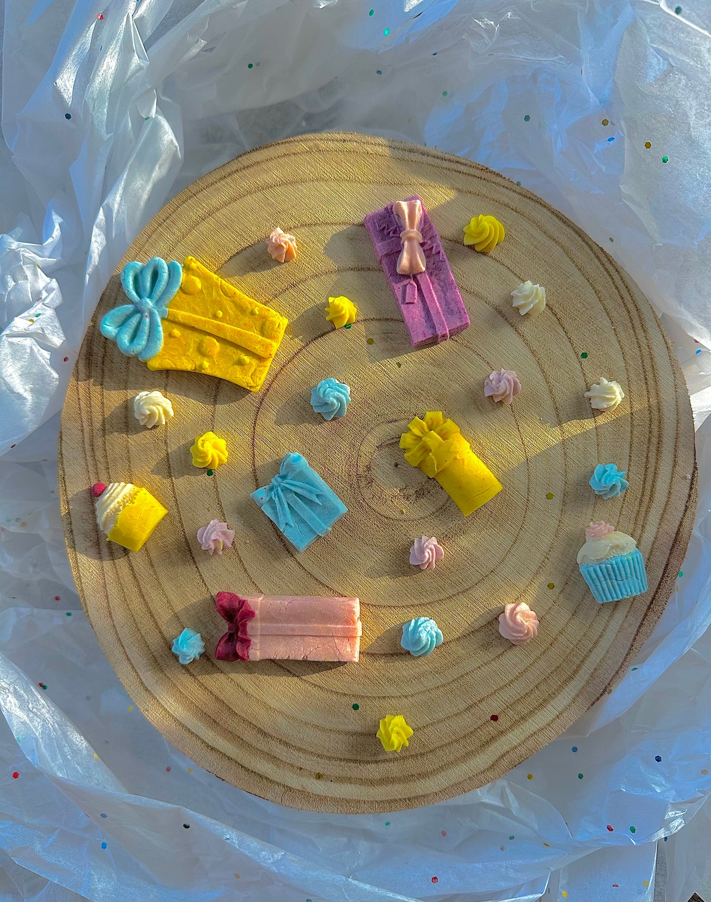 birthday present cupcake goat milk bites - limited ingredient dog treats