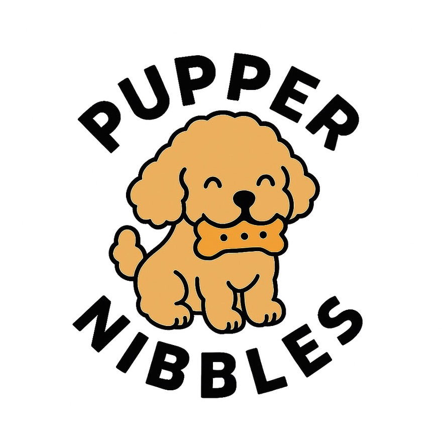 Pupper Nibbles Logo - goat milk bites, limited ingredient dog treats