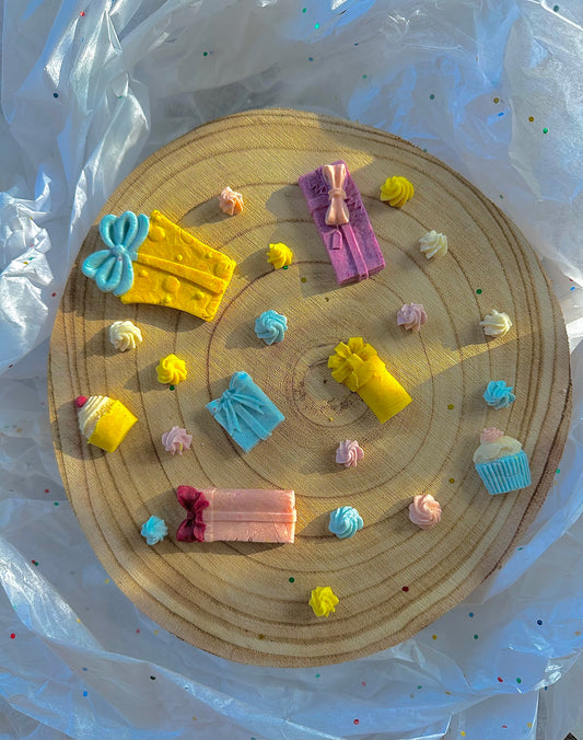 birthday present cupcake goat milk bites - limited ingredient dog treats