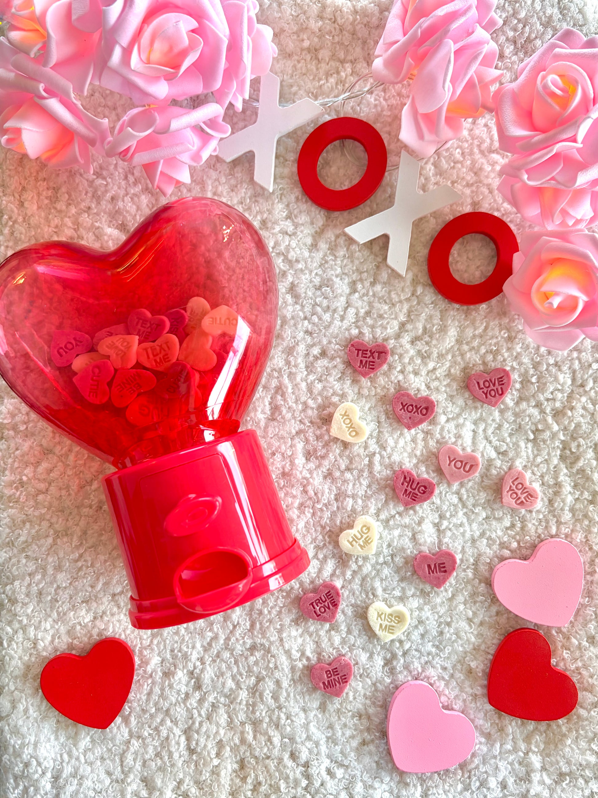 Valentine's Day Candy Hearts goat milk bites - limited ingredient dog treats