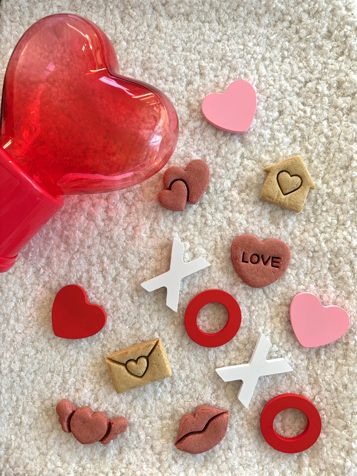 Valentine's Day secret admirer goat milk cookies - limited ingredient dog treats